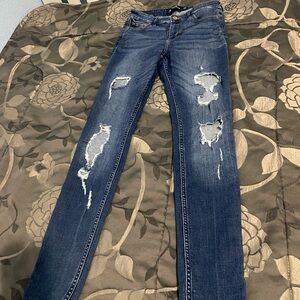 Hollister Dark Blue Skinny Jeans for Juniors/Women